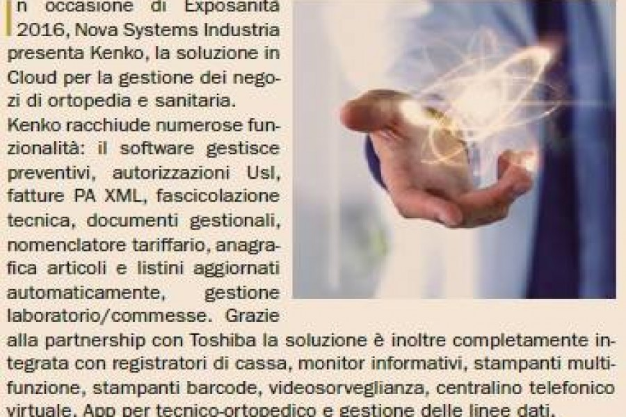 Il Sole 24 Ore presenta Kenko, il gestionale in Cloud per le ortopedie e le sanitarie